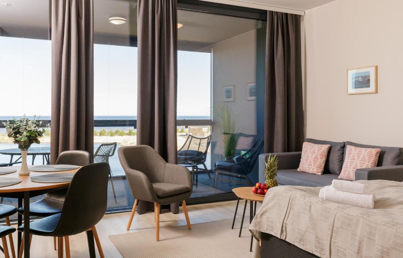 Marina Chalets Studios By Hiekka Booking - Sisaeltaeae Liinavaatteet Ja Loppusiivouksen Калайокі Номер фото